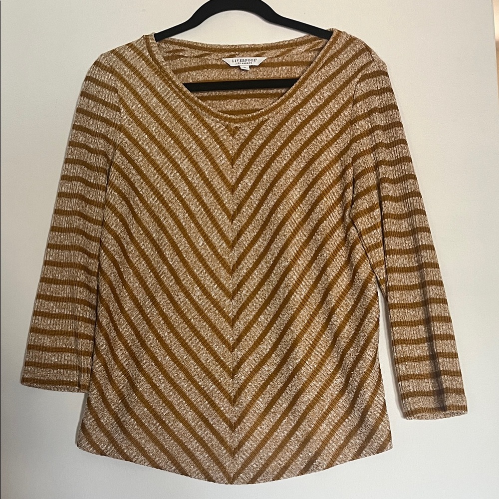 Liverpool Women's Mustard Gold Lightweight Sweater